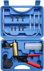 Brake Bleeder Kit With Handheld Vacuum Pump | 16pcs Brake And Clutch Bleeding Sy