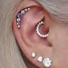 Daith Clicker, Daith Piercing Jewelry, Septum Ring 16G,Daith Earring Silver Gold