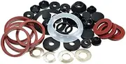 LEDON Assorted O Ring Set - Rubber O Ring Seals Plumbing Tap Washer Kit, 55 Packs Rubber O-Ring Seals for Plumbing, Tap Washer Repair, Automotive, and General Maintenance