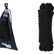 Aristocraft Black Docking 8M/14mm Line Rope Double Braided Yacht/Boat Accessory