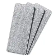 5-Piece Microfiber Mop Head Set With Hook-And-Loop Cloth
