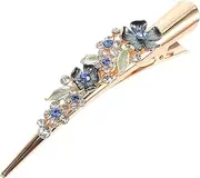FRCOLOR Elegant Rhinestone Flower Alligator Hair Clip for Women Durable Design for Fine Hair Stylish and Hold for Everyday Use Accessory to Enhance Your Look