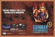 Gunman Chronicles PC Original 2001 Ad Authentic Western FPS Video Game Promo v1