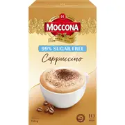 Moccona Coffee Sachets Sugar Free Cappuccino 10 pack