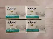 Dove Beauty Bar Soap (4) Moisturizing Cream Unscented Sensitive Skin 3.75 oz