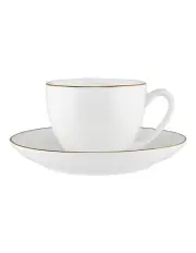 [Maxwell & Williams] White Gold Coupe Demi Cup & Saucer 90ml in Gold