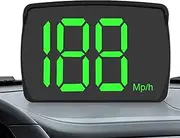 Car Speedometer Display, Digital Hud Speed Meter, Clear Led Projection Screen Plug and Play Compact Design, Real Time Mph Kmh Monitoring for Taxi Truck Dashboard Vehicle Driving