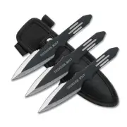 Perfect Point Stainless Steel Thunder Bolt Throwing Knives 3pc #k-rc-595-3