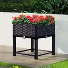 Garden Bed 40x40x23cm PP Planter Box Raised Container Growing Herb Planter PP-40