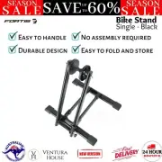 Fortis Foldable Floor Bike Stand Single Bicycle Indoor Garage Rack Storage New