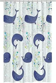 Peva 4G Baleen Curtain Liner Design for Bathroom Showers and Bathtubs Free of PVC Chlorine and Chemical Smell-Eco-Friendly-100% Waterproof, 72 X 70 inch-Hazel, 70 x 72 Inch, Aqua