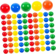ibasenice 100pcs Colorful Lottery Assorted Pong for Raffles Game Nights Events Easy to Recognize Fun Toy Prop