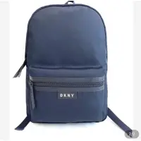 在飛比找蝦皮購物優惠-美國 DKNY 後背包 女生 男生 正品 深藍色 電腦包 背
