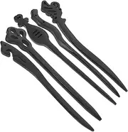 DOITOOL 5pcs Chinese Hair Stick Retro Vintage Hairpin for Women Long Hair Updo Accessories Elegant Chopsticks Wooden Decorations Random Style
