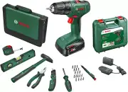 Cordless Drill Driver Easydrill 18V-40 with 25-Piece Universal Hand Tool Set, In