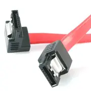 StarTech 18" Latching M/M 1 Right Angle SATA cable 0,45 m Red