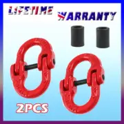 1 Pair Trailer Butterfly Clips Chain Hammerlock Connector 3150kg 10mm Grade 80
