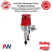 MSD Ready To Run Pro-Billet Distributor w/ Gear & Rev Limiter For Ford 351C-460 (for: Ford)