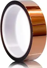MYJOR Heat Resistant Tape, Kapton Tape for Masking, Soldering, Protecting Circuit Board, Cellphone Data line and Battery 1"(25mm) x 33m x1Roll