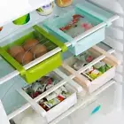 Slide Kitchen Fridge Freezer Space Saver Organizer Storage Rack (Blue) Hot