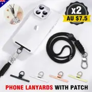 2PCS Stainless Steel Flexible Phone Lanyard Mobile Phone With Neck Strap