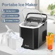 26lbs Ice Maker Portable Self Cleaning Nugget Machine for Home and Camping