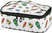 [Sletend] Honeybee Beetle Insect Bug Small Lunch Bag Little Insulated Lunch Box for Women Men ​Mini Kids Lunchbag Snack Container Portable Cooler Bag