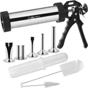 Jerky Gun Kits, Jerky Maker Gun, Beef Jerky Gun, 2 Pound Stainless Steel Sausage