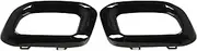 Tail Pipe Trim Cover, Car Exterior Exhaust Tip Cover Trims, Bezel Fit For Benz GLC GLE GLS‑Class X253 C253 W167 V167 C167 X167 AMG Line 2020‑2023(Glossy Black)