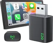 Wireless Apple CarPlay Adapter for iPhone, Mini Apple CarPlay Wireless Adapter for 2016+ Cars, Convert Wired to Wireless Bluetooth CarPlay, Seamless Stable Control & No Delay, USB Type-A