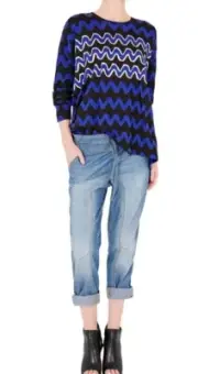 NWT RRP $270 Sass & Bide DAZZLE AND GLOW Slouchy Fit Jeans Size 36 6 FREE POST