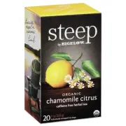 Bigelow 17707 1 oz Tea Bag Steep Tea - Chamomile Citrus Herbal (20/BX) New