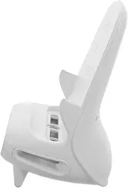 Veemoon Chair Wireless Charging Mobile Phone Smart Phone Charging Charger Base Smart Phone Charging Stand Phone Charge Stand Holder Portable Phone Stand Charger Stand Abs White