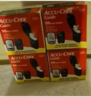 ACCU-CHEK CHECK GUIDE Test Strips 4 Boxes Of 50 Each 200 Total