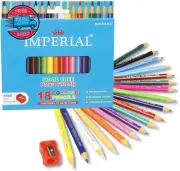 Imperial Colored Pencils Mini with Sharpener Nature Friendly 18 Count