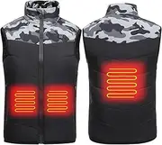 [KUMADAI] Kids Heated Vest USB Rechargeable Heating Jacket Winter Heated Clothing Body Warmer Lightweight Vest for Boys Girls