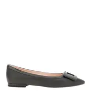 Roger Vivier Gommettine Buckle Ballet Flats 36,37,38.5,38,39.5,39,40,35.5,42 Black