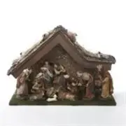 Kurt S. Adler- Inc. H3032 Kurt Adler 12 Nativity Set with Stable and 10 Figures