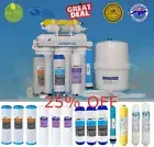 6 Stage Undersink Reverse Osmosis RO Water Filter System 75 GPD + 7 Spare Filter