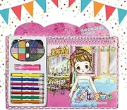 Make up Games for Girls - Paper Makeup Dress up Game Set | Art Crafts Activity Kit Travel Game, Makeup Painting Art Set for Kids Girls