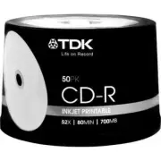 50 TDK WHITE Blank CD-R media 52X CD -R Original Australian stock