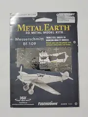 Metal Earth Messerschmitt BF-109 3D Metal Model + Tweezer NEW