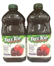 Tree Top 100% Apple Grape Juice - 64oz - 2 PACK - Free Shipping