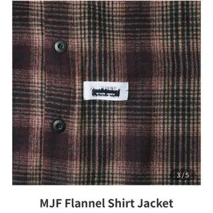 MJF Flannel Shirt Jacket 頑童MJ116品牌 襯衫 外套