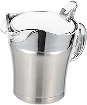 Alipis 304 Stainless Steel Sauce Pot Condiment Containers Lids Dispensers for Pots Salad Dressing Container