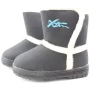 XTM Pingu Black Infant Waterproof Fleece Lined Snow Boots Size EUR 20-22