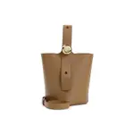 [Loewe] Loewe-Brown Pebble Mini Calf Leather Bucket Bag-Donna OS OS