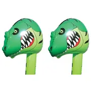 2PK Fumfings Novelty 23cm Bloonimals Inflatable T-Rex Balloon Birthday Party