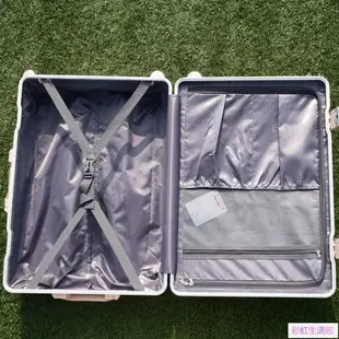 PC鋁框手拉旅行箱萬向輪行李箱女20寸拉桿箱鋁合金大容量箱包