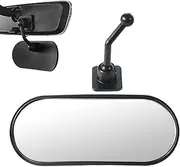 Car Baby Mirror, Car Mirror for Baby, 360° Adjustable Car Mirror Baby, Adhesive Shemt-proof Central Defense Windscreen Wide Angle Monitor for Observation of Children, Children